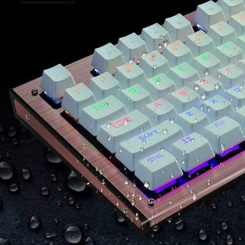 104 Keys Blue Switch USB Wired Backlit Mechanical Computer Gaming Keyboard 104 Keys Blue Switch USB Wired Backlit Mechanical Computer Gaming Keyboard