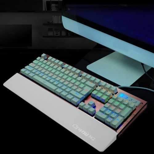 104 Keys Blue Switch USB Wired Backlit Mechanical Computer Gaming Keyboard 104 Keys Blue Switch USB Wired Backlit Mechanical Computer Gaming Keyboard