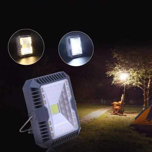 Waterproof Solar Flood Light Spotlight 3 Modes USB Rechargeable COB Work Camping Emergency Light Waterproof Solar Flood Light Spotlight 3 Modes USB Rechargeable COB Work Camping Emergency Light