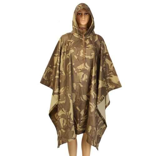 Outdooors Camping Camouflage Rain Coat Waterproof Jungle Poncho For Hunting