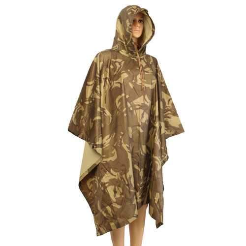 Outdooors Camping Camouflage Rain Coat Waterproof Jungle Poncho For Hunting