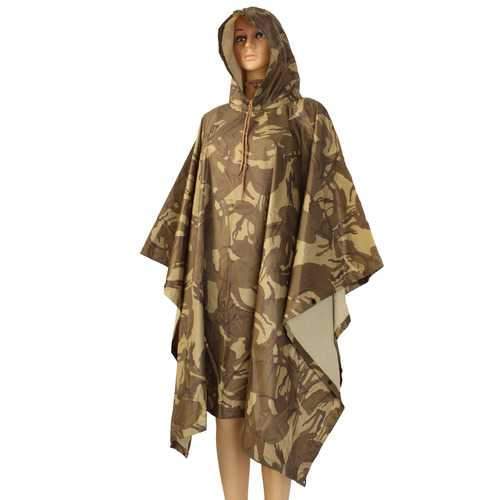 Outdooors Camping Camouflage Rain Coat Waterproof Jungle Poncho For Hunting