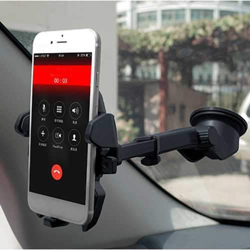 2 In 1 Multifunctional Car Air Vent Front Glass Instrument Desk Sucker Phone Holder for Phone 3-6.5 inches