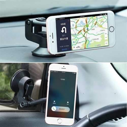 Bakeey 2 in 1 Magnetic Phone Holder Car Air Vent Holder Suction Bracket for iPhone 7P 7 Samsung