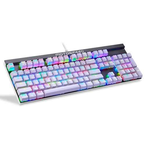 Motospeed CK103 104 Key NKRO USB Wired RGB Backlit Mechanical Gaming Keyboard Outemu Blue Red Switch