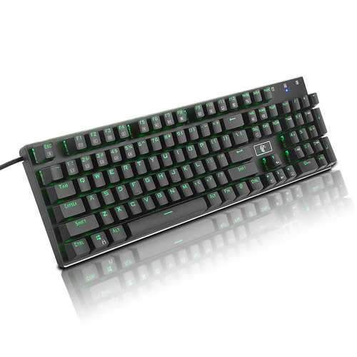 E-element Z88 104 Key NKRO USB Wired RGB Backlit Mechanical Gaming Keyboard Outemu Blue Switch