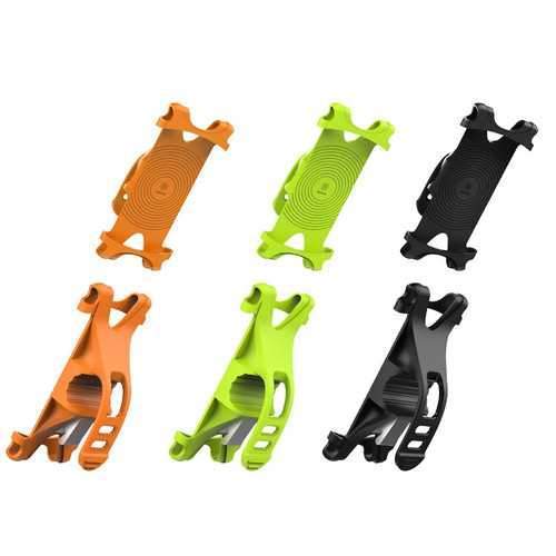 Baseus Bicycle Fluorescent Phone Holder Flexible Silicone Wehicle Mount for Phone under 6 inches