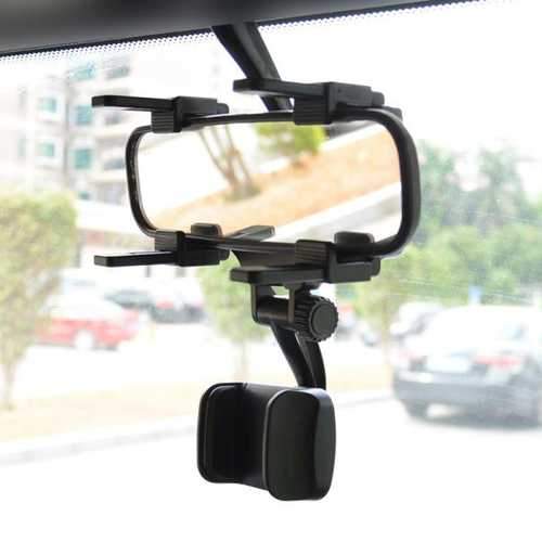 Bakeey ALT-5 360 Rotation Rear View Mirror Mount Phone Holder for Phone 3.5-5.5 inches