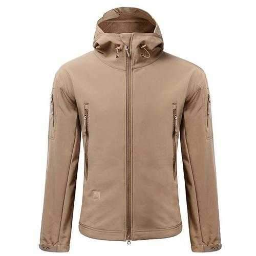 Men Camping Waterproof Windproof Skin Soft Shell Warm Coats Jacket