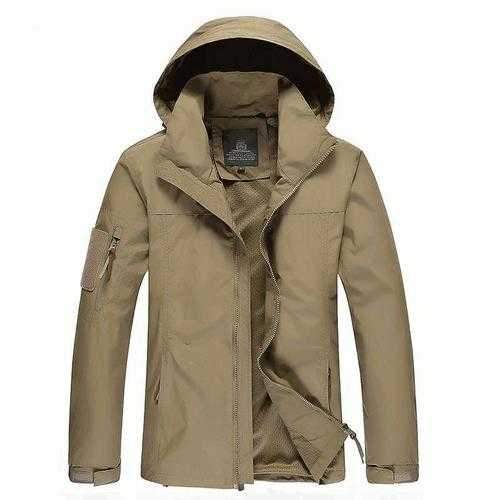 Size M-3XL Men Outdoor Casual Autumn Polyester Zipper Warm Coat Jacket Outwear