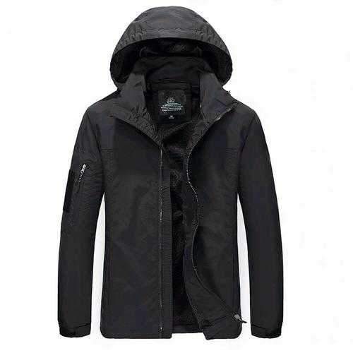 Size M-3XL Men Outdoor Casual Autumn Polyester Zipper Warm Coat Jacket Outwear