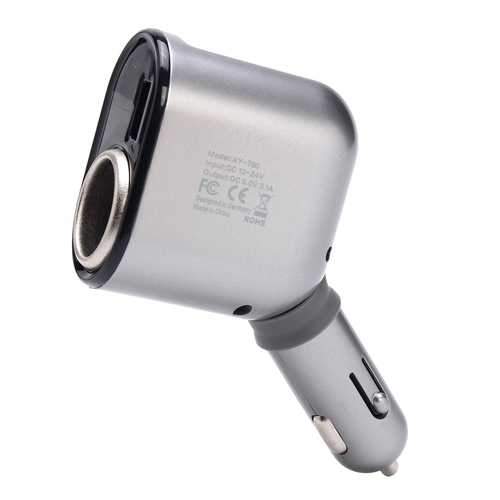 DC 12-24V Car Cigarette Lighter Socket Adapter With 3 USB Port Car Charger