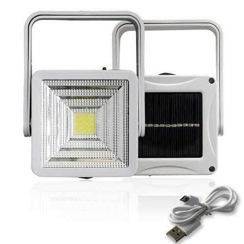 2W Rechargeable Portable Solar LED Flood Light Outdoor Camping Emergency Lamp USB Charging