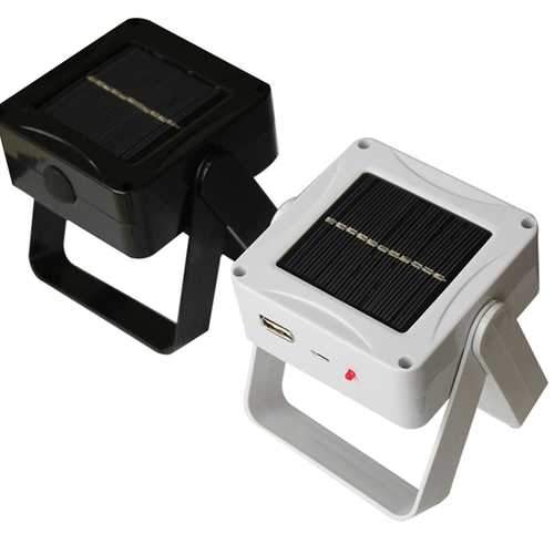 2W Rechargeable Portable Solar LED Flood Light Outdoor Camping Emergency Lamp USB Charging