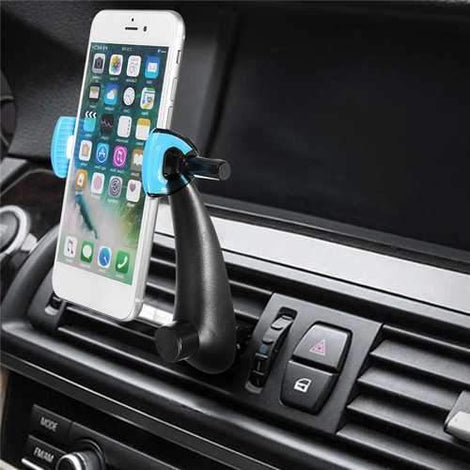 Universal Hook Mount 360 Degree Rotation Car Air Vent Phone Holder Stand for iPhone Samsung