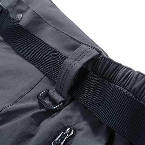 Mens Outdooors Elastic Detachable Waterproof Pants Quick Drying Breathable Climbing Trouser