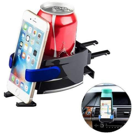 Multifunctional 360 Degree Rotation Car Air Vent Holder Phone Stand Drink Coffee Water Cup Bottle