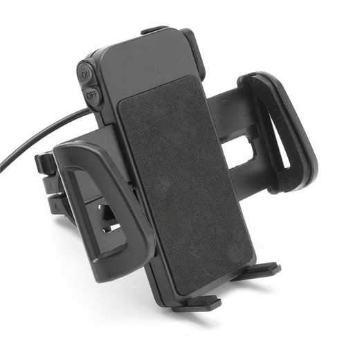 Universal Motorcycle MTB Bike Handlebar Water-proof USB Charging Mount Phone Holder for Cell Phone