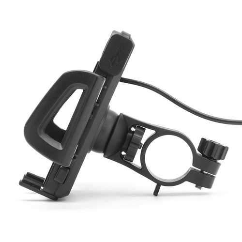 Universal Motorcycle MTB Bike Handlebar Water-proof USB Charging Mount Phone Holder for Cell Phone