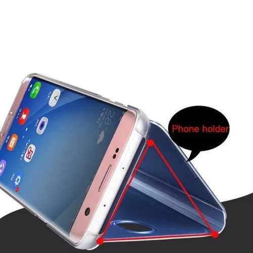 Mirror Window View Smart Sleep Bracket Case For Samsung Galaxy J3/J5/J7 EU Version 2017