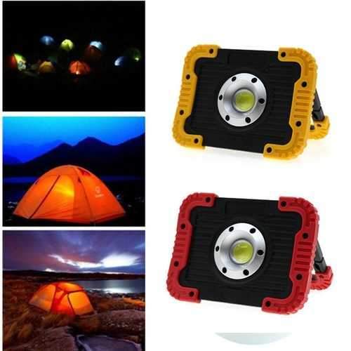 10W Portable USB Rechargeable LED COB Camping Light Outdoor Flood Light for Hiking Fishing