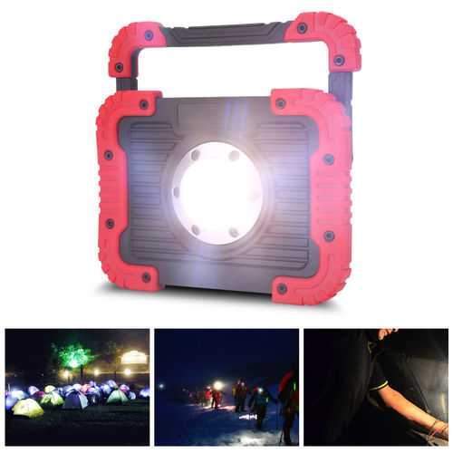 10W Portable USB Rechargeable LED COB Camping Light Outdoor Flood Light for Hiking Fishing