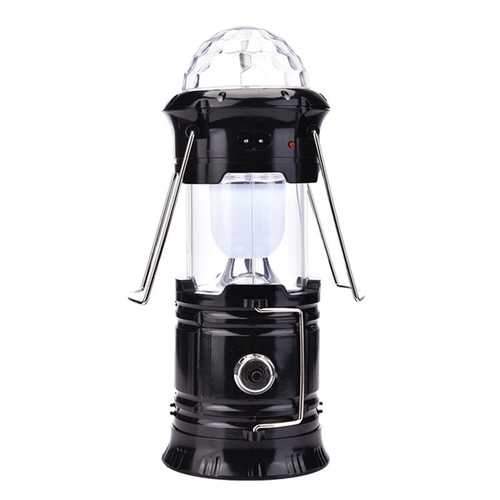 6W 3 in 1 RGB LED Crystal Magic Ball Stage Light Portable Rechargeable Camping Lantern Outdoor