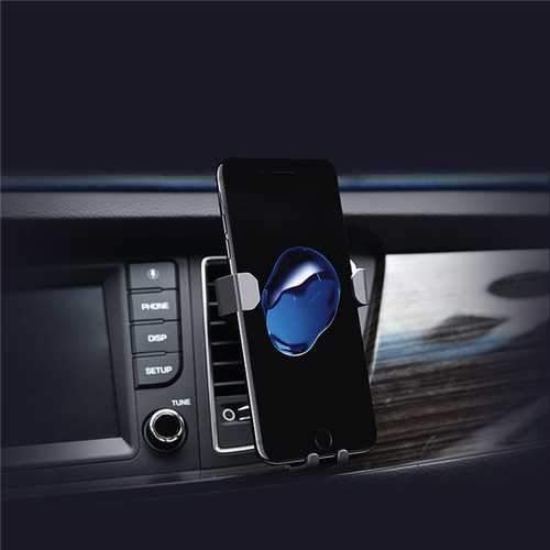 Universal Gravity Linkage Auto Lock Metal Car Mount Air Vent Phone Holder Stand for Mobile Phone