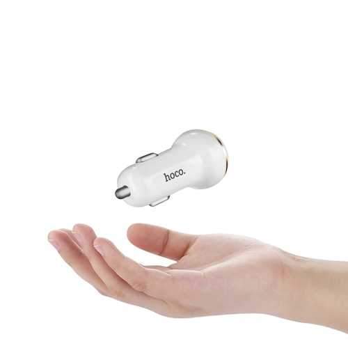 HOCO Z1 5V 2.1A Dual USB Smart Car Charger with Night Light for iPhone iPad Samsung Xiaomi