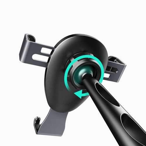 ROCK Metal Gravity Auto Lock Car Holder 360 Degree Rotation Adjustable Sucker Phone Mount Bracket