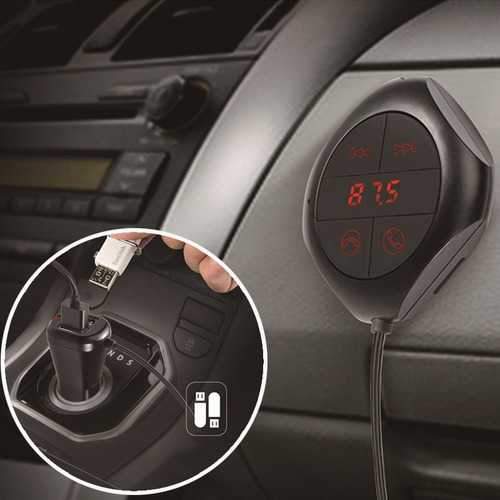 FM Transmitter LED Display USB Port bluetooth Stereo Music Play MP3/WMA/WAV/FLV Car Charger