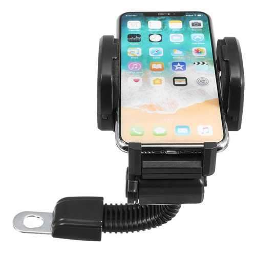 Universal Metal USB Charging Waterproof Motorcycle Scooter Phone Holder Stand for Xiaomi iPhone X