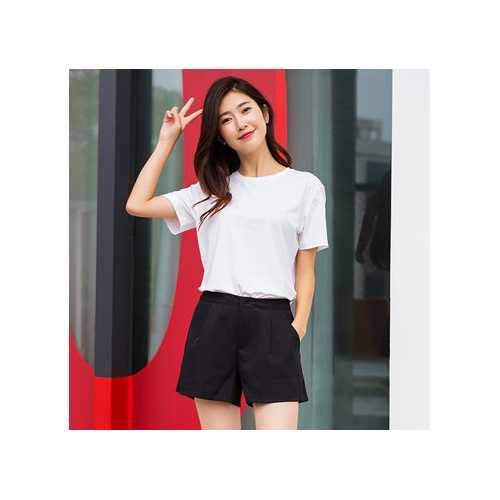 BEVERRY WOMEN Short Sleeve Creative Hydrophobic Waterproof Anti- fouling Thin T-shirt