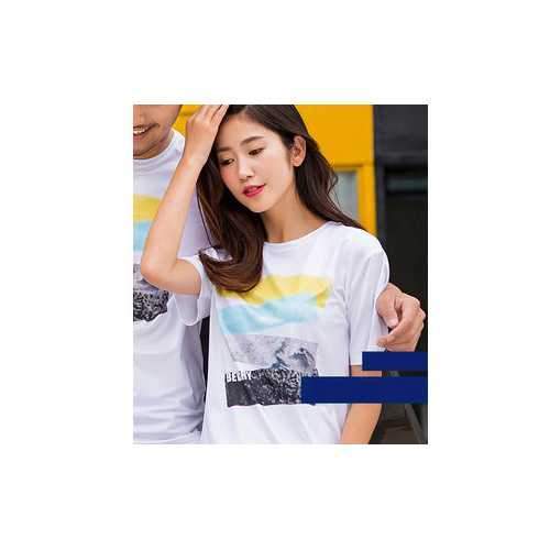 BEVERRY WOMEN Short Sleeve Creative Hydrophobic Waterproof Anti- fouling Thin T-shirt