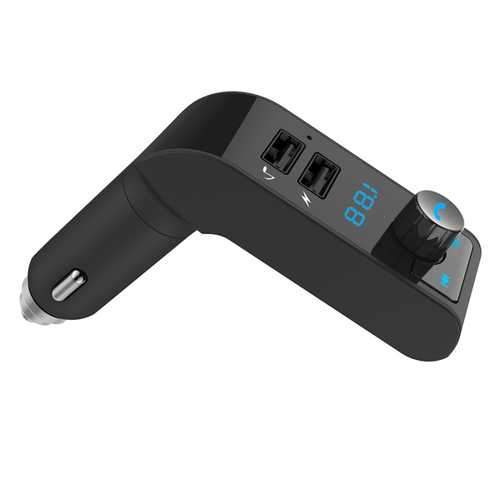 Bakeey LED bluetooth Car Kit Hands Free TF Card U Disk Music Car Charger For Mobile Phone Tablet