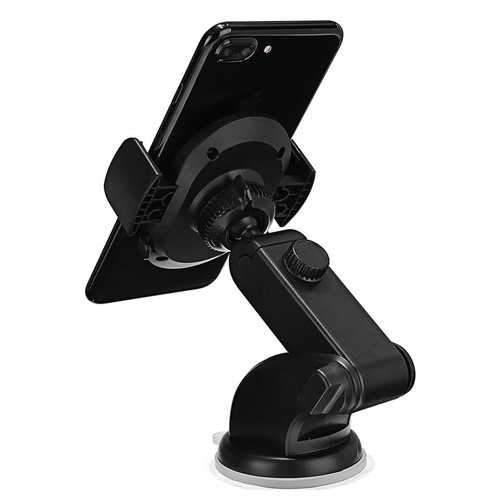 RAXFLY Strong Suction Cup Adjustable Arm 360 Degree Rotation Windshield Holder Dashboard Stand