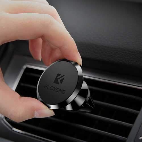 FLOVEME Powerful Magnetic 360 Degree Rotation Car Air Vent Phone Holder Stand for iPhone Xiaomi