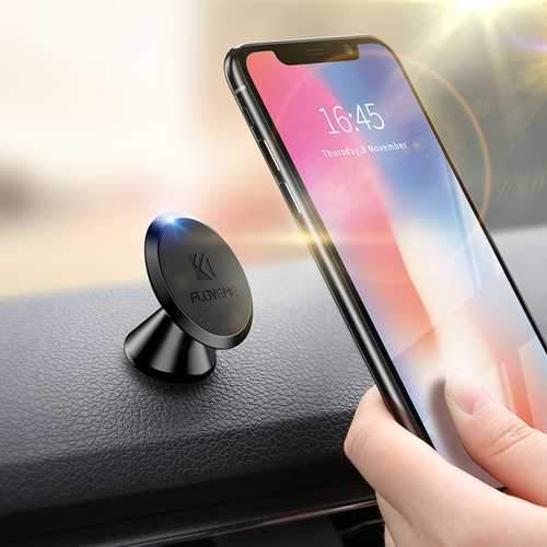 FLOVEME Strong Magnetic 360 Degree Rotation Car Mount Dashboard Phone Holder for Samsung Xiaomi