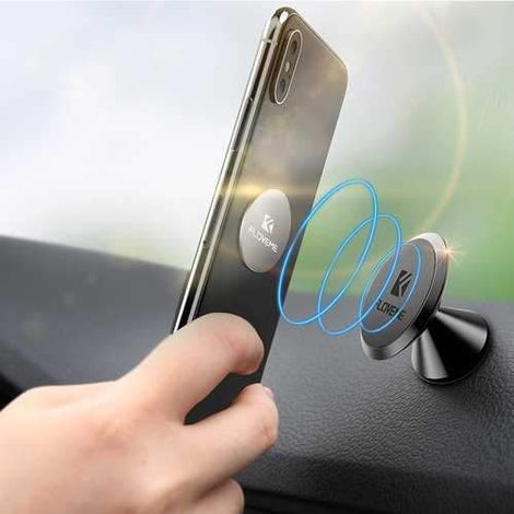 FLOVEME Strong Magnetic 360 Degree Rotation Car Mount Dashboard Phone Holder for Samsung Xiaomi