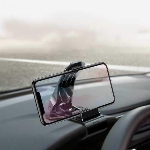 Baseus Adjustable Clip Type 360 Degree Rotation Car Dashboard Phone Holder Stand for iPhone Xiaomi