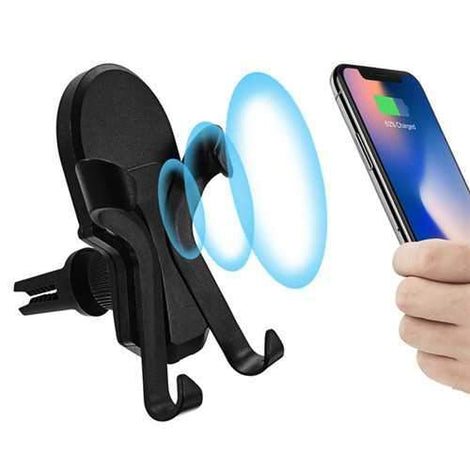 Universal Qi Wireless Charge 360 Degree Rotation Car Mount Phone Holder for Samsung Mobile Phone