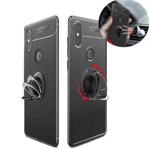 Bakeey 360 Adjustable Metal Ring Kickstand Magnetic PC Protective Case for Xiaomi Mi MIX 2S