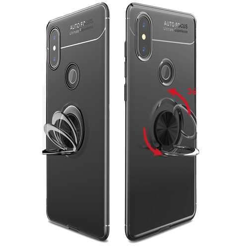 Bakeey 360 Adjustable Metal Ring Kickstand Magnetic PC Protective Case for Xiaomi Mi MIX 2S