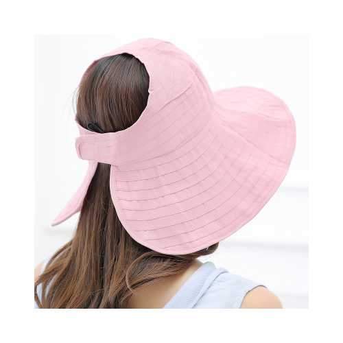 RD-503 Summer Women's Outdoor Sun Protection Folding Big Empty Top Beach Hat