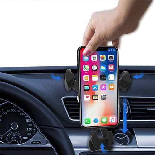 Bakeey 10W Fast Qi Wireless Charge Auto Lock Car Mount Air Vent Phone Holder for Samsung S8 S8+