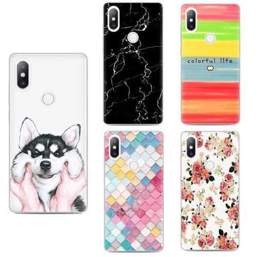 Bakeey Ultra-thin Cartoon Painting Soft TPU Protective Case for Xiaomi Mi MIX 2S