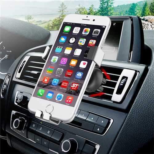 Qi Wireless 10W Fast Charging Gravity Auto Lock Car Holder Air Vent Stand for iPhone X Mobile Phone