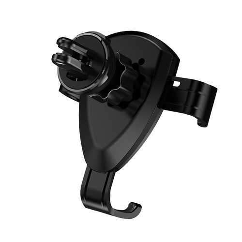 USAMS Aroma Gravity Auto Lock PU Leather Car Mount Air Vent Holder Stand for iPhone Mobile Phone