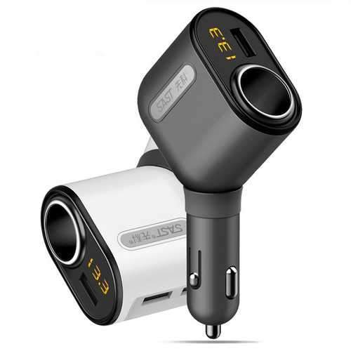 SAST T60 3 USB Ports Car Charger 5V 3.1A Cigarette Lighter Socket USB Car Charger for Mobile Phone