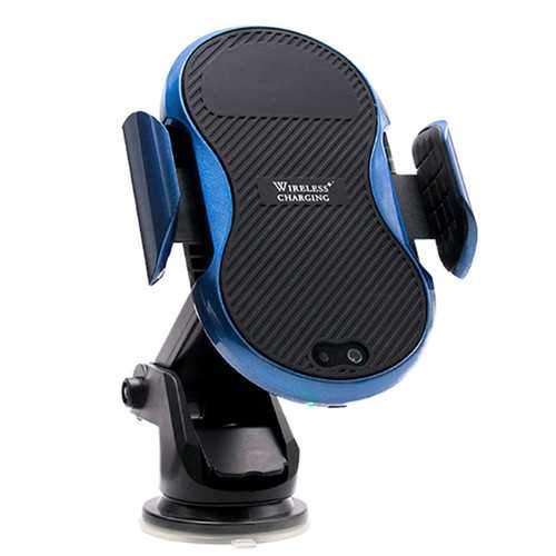 Bakeey Infrared Induction Auto Lock Qi Wireless Fast Charge Suction Cup Car Mount Phone Holder